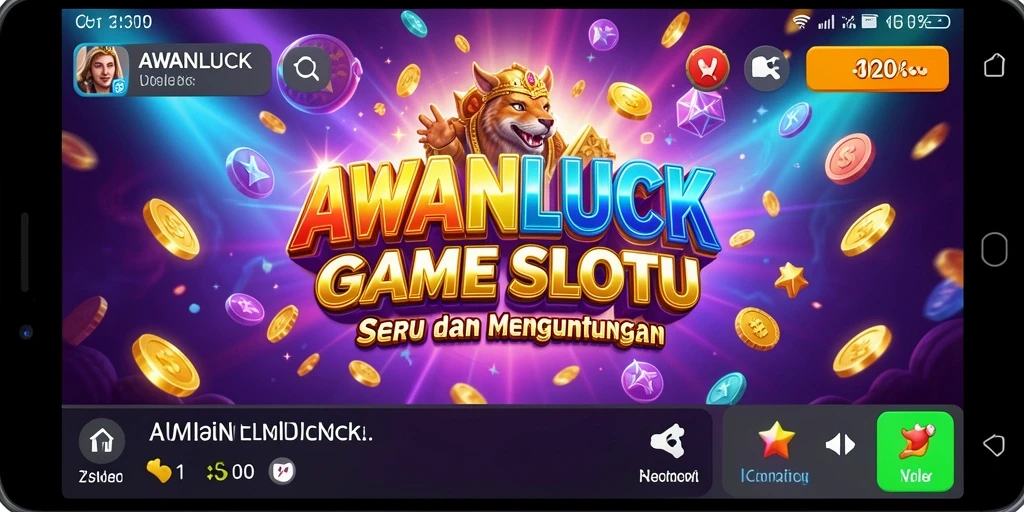 Tampilan gameplay Slot AWANLUCK yang menakjubkan dan penuh warna.
