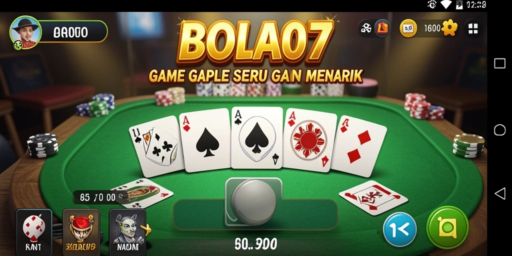 Tampilan gameplay BOLA07 yang seru dan interaktif.