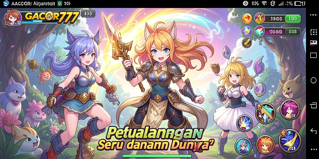 Tampilan gameplay GACOR777 yang mengesankan dan penuh warna.