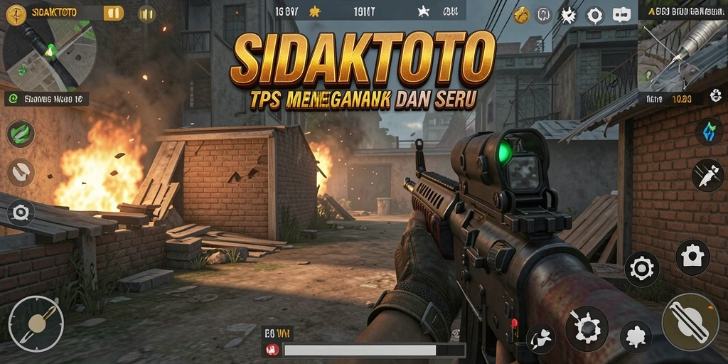 Tampilan gameplay seru di SIDAKTOTO dengan aksi tembak-menembak yang intens.